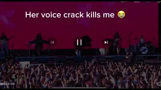 Olivia rodrigos voice cracking while singng traitor @OliviaRodrigo #voicecrack #oliviarodrigo