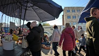 Полтава в 4К 🎥🚲 Будні міста 20.10.2024. ч.2 #полтава #базар