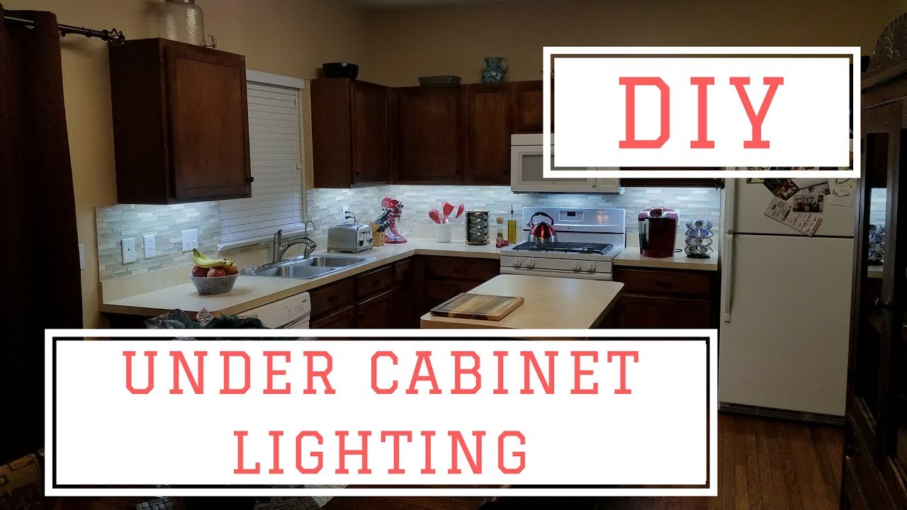 Installing DIY Under Cabinet Lights For Under $75 - YouTube