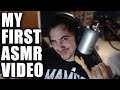 My First ASMR Video - Whispers, Mic Pumping, Taps, and Tiny Hand Massage