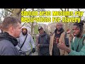 Speakers Corner - Bob Talks To Muslims, Christian And Atheist, Missing Books In Bible, Slavery