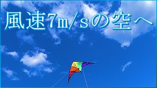 風が強いのでスポーツカイトで遊んでみました