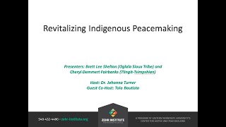 Revitalizing Indigenous Peacemaking