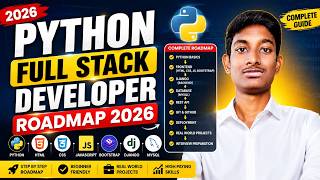 Python Full Stack Developer Roadmap 2026 🚀 Complete Guide for Beginners | Salary, Skills & Jobs