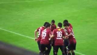 2014J1第20節 鹿島1-0甲府 岳、開始２０秒後のダンス