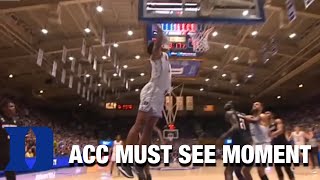 Paolo Banchero's Dunk Even Brings Mike Krzyzewski To His Feet | ACC Must See Mom