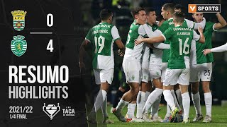Highlights | Resumo: Leça FC 0-4 Sporting (Taça de Portugal 21/22)