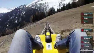 Rodelbahn Churwalden / Alpine Alpine in Switzerland / Coole abfahrt