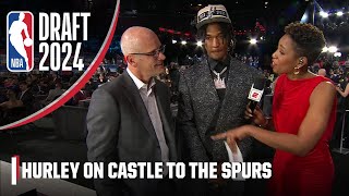 Dan Hurley reacts to Stephon Castle getting drafted No. 4 by the Spurs | 2024 NBA Draft