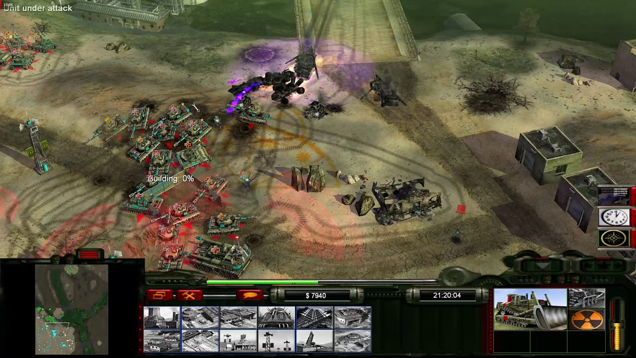 C C Generals Contra 009 Nuke General Vs Toxin General Hard 2 Youtube