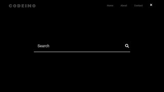 Full Screen Search Box using HTML CSS & JavaScript | Coding With Mido