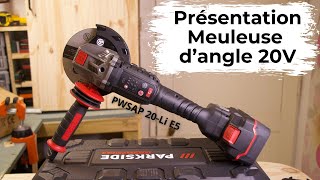 Parkside Performance - Meuleuse d'angle 20V