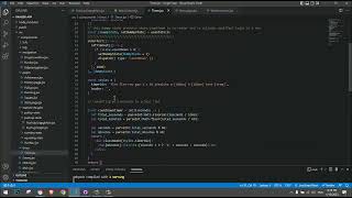 working on count down timer for react