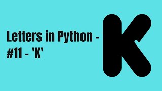 Make the letter 'K' in Turtle.