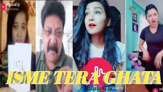ISME TERA GHATA MERA KUCH NAHI JATA || MUSICALLY 4 GIRL SINGING TERA GHATA