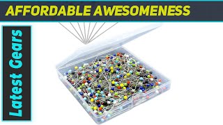 Sunenlyst 500PCS Sewing Pins with Colored Glass Heads - Your Crafting Essential