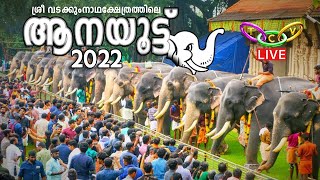 ആനയൂട്ട് 2022 @ Aanayoottu vadakkumnathan temple I Thrissur