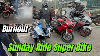 Sunday Ride🔥Vs Superbikes😱#trending #viralvideo #rider #sportsbike #sundayride #jattprabhjot#youtube