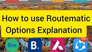 How to use Routematic | How to Cancel Trip and more options Explanation