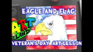 Veteran's Day Eagle Art lesson