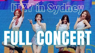 ITZY in Sydney - FULL CONCERT 4K FAN CAM: ITZY 2ND WORLD TOUR “BORN TO BE” (2024