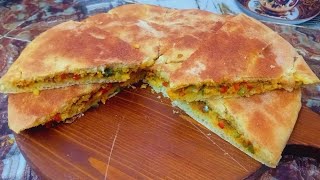 خبزة معمرة في الفرن بعجين هش وحشوة جد سهلة ولذيذة 😋 وصفة تستحق التجربة