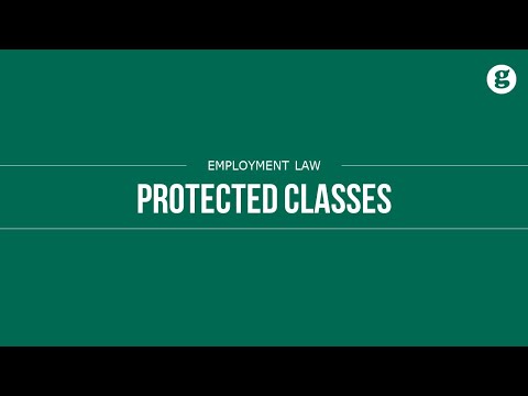 What are 4 examples of protected classes?
