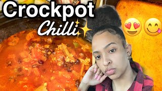 HOW TO MAKE CROCKPOT CHILLI 😋 Easy + Affordable Recipe❗️