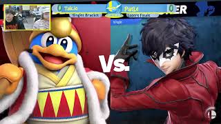 SocaSmash 106 Ultimate Singles: Tak.io (Wolf, King K Rool, King Dedede) vs PatLe (Joker) Loser Final