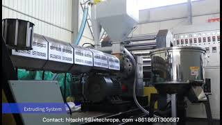 Plastic pp polypropylene raffia yarn making extruder line for production of polypropylene twine