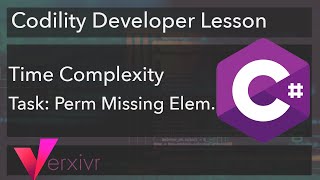 C# Tutorial - Solving the Permutation Missing Element Codility Developer Lesson using C#