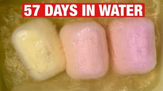 🍑🍉🍈57 ДНЕЙ В ВОДЕ / РАЗМОКШЕЕ ФРУКТОВОЕ МЫЛО / АСМР МЫЛО / SOAKED SOAP / MUSHY SOAP / ASMR SOAP