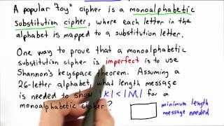 Toy Substitution Cipher 1 - Applied Cryptography