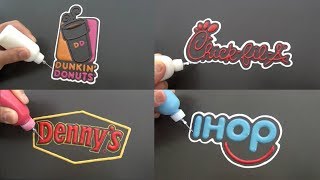 Fast Food Brands Pancake Art - Dunkin' Donuts, Chick-fil-A, Denny's, Ihop