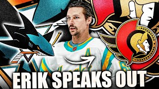 ERIK KARLSSON SPEAKS OUT ON TRADE BACK TO OTTAWA SENATORS (San Jose Sharks, Sens News & Rumours) NHL