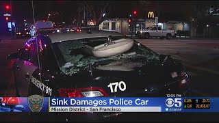 MISSION DISTRICT HOMICIDE: Someone tosses sink at SFPD officers investigating Mission District homi