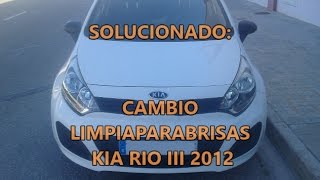 No compres estas escobillas: Para el  KIA Rio 2012