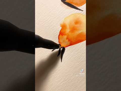 Here S An Easy Watercolor Art For U Shorts Watercolorart Youtube