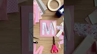 How to do Iris Folding | Alphabet Letter M Card Tutorial | Learn How To Iris Fold