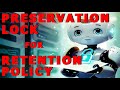 How to enable Preservation Lock on Retention Policy