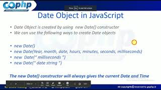 23 - JavaScript Date | Date Object in JavaScript
