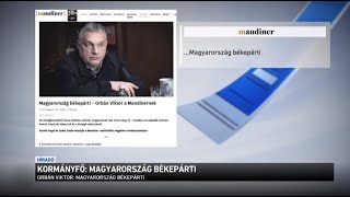 Kormányfő: Magyarország békepárti