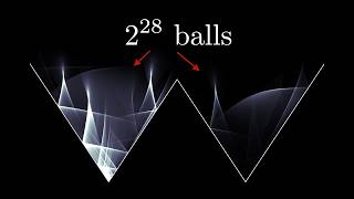2^28 balls constrained by gravity and a W