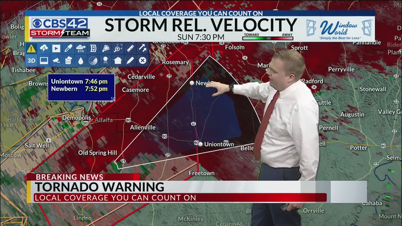 Tornado Warning Coverage 3/26/23 Hale County 7:16-7:40 PM - YouTube