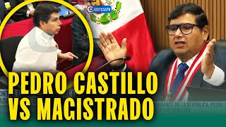 Yo no deseo participar en este juicio: Pedro Castillo generó fuerte altercado con magistrado