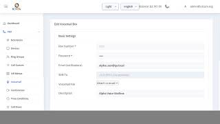 ICTPBX Tutorial #5a: Voicemail Setup