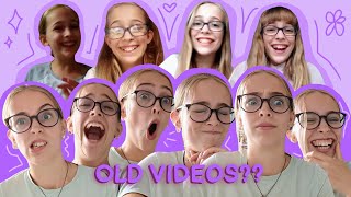 REACTING TO OLD VIDEOS | making fun of myself because i can