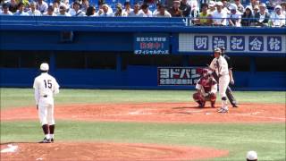 東京六大学野球　早稲田大学　竹内諒投手（H26.5.18　明治2回戦）