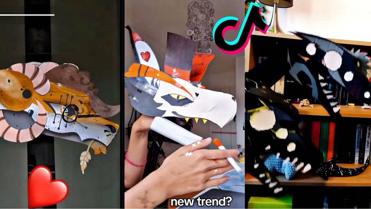 рџ ґpaper Dragon Puppet рџ ґtiktok Compilation 43 Dragonpuppet Paperdragon