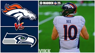 Broncos vs Seahawks Week 1 Simulation (Madden 25 Rosters)